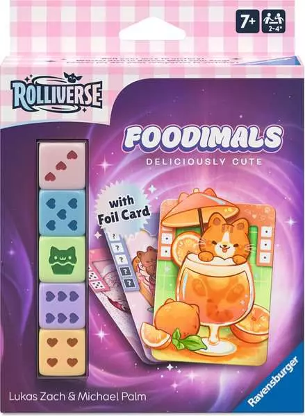 Rolliverse Foodimals - scatola gioco di dadi Ravensburger 2026